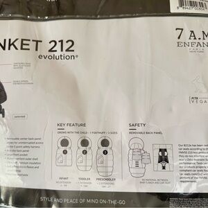 7 A.M. Enfant Blanket 212 Evolution Stroller Blanket - Black Plush